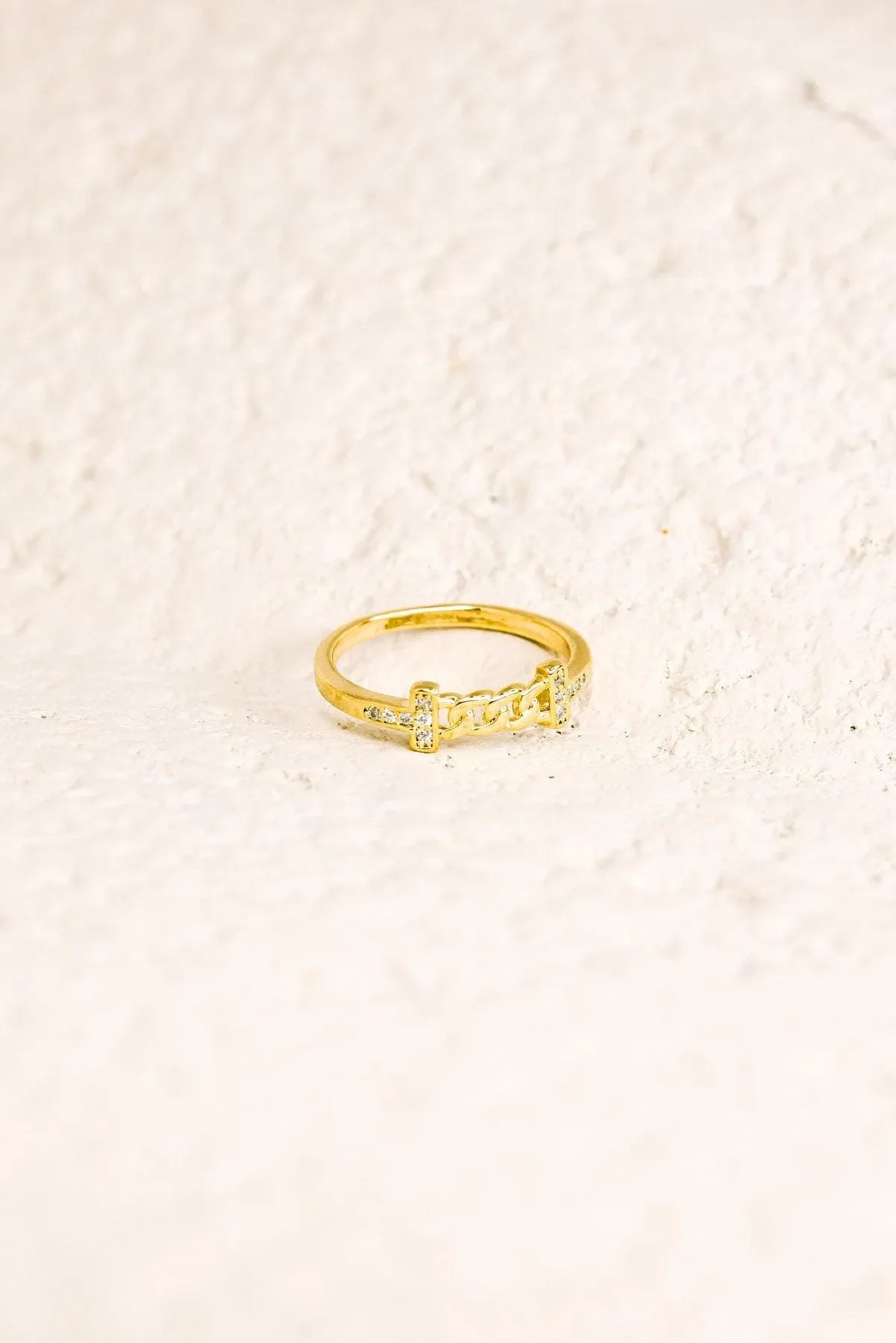 Metal Half Chain Design Ring