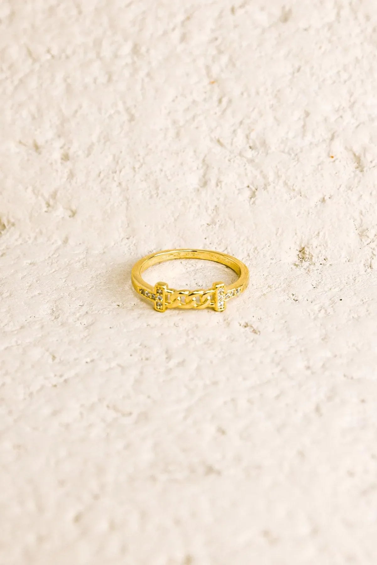 Metal Half Chain Design Ring