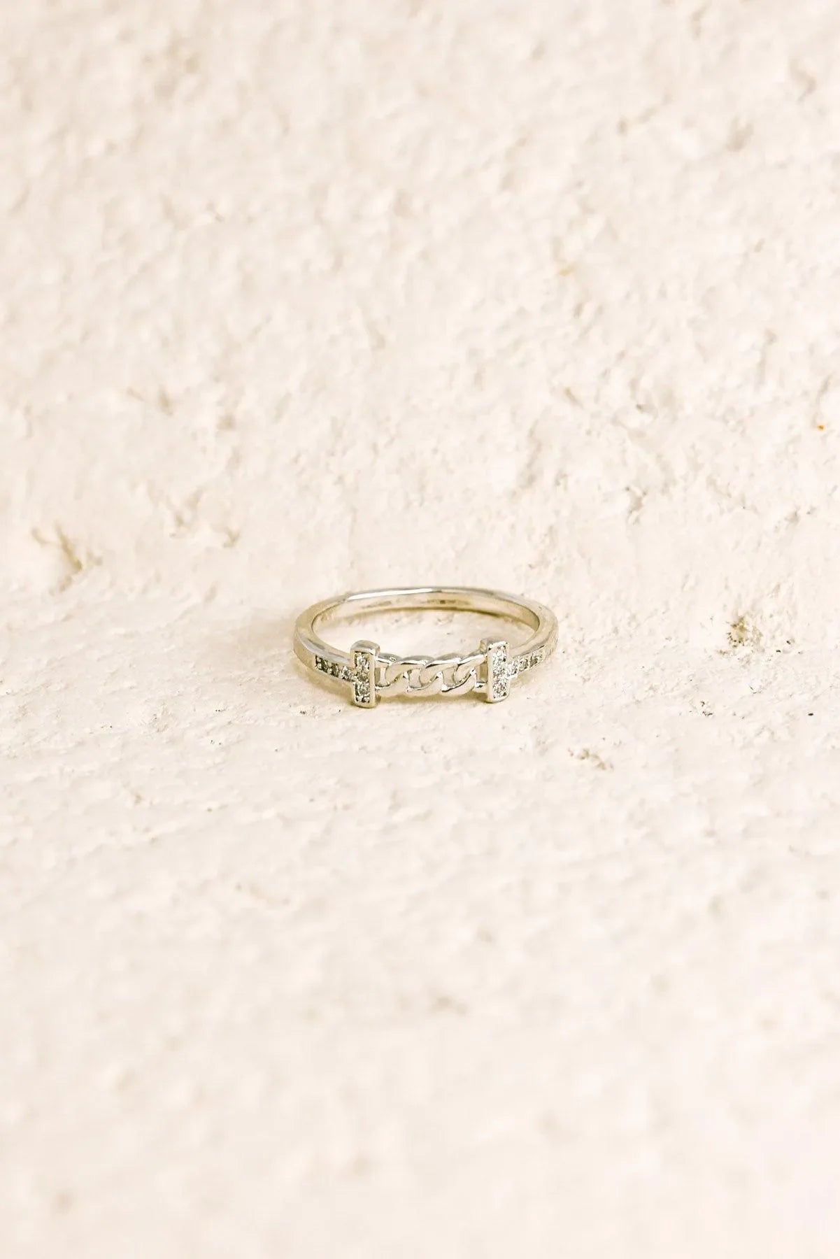 Metal Half Chain Design Ring
