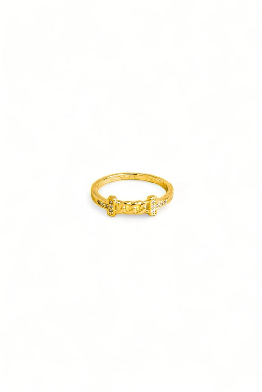 Metal Half Chain Design Ring