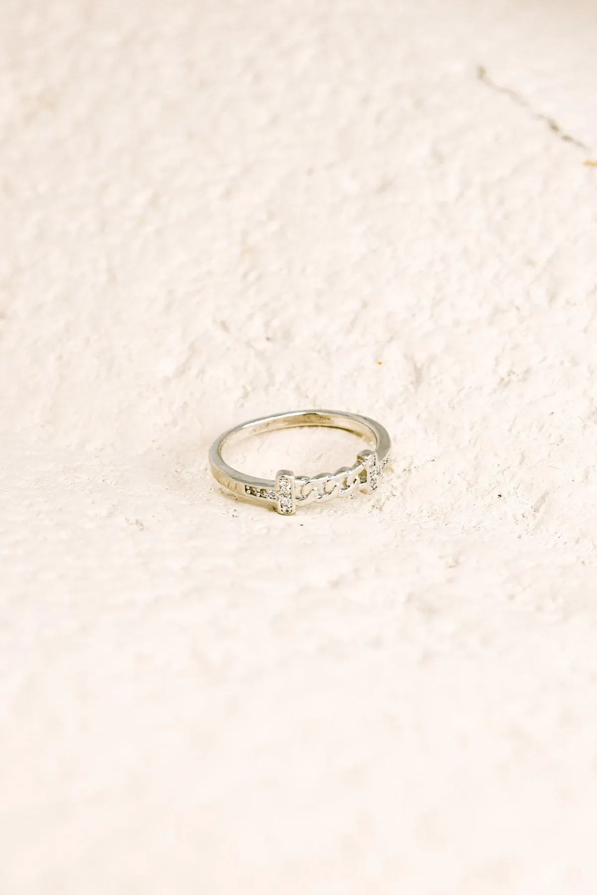 Metal Half Chain Design Ring