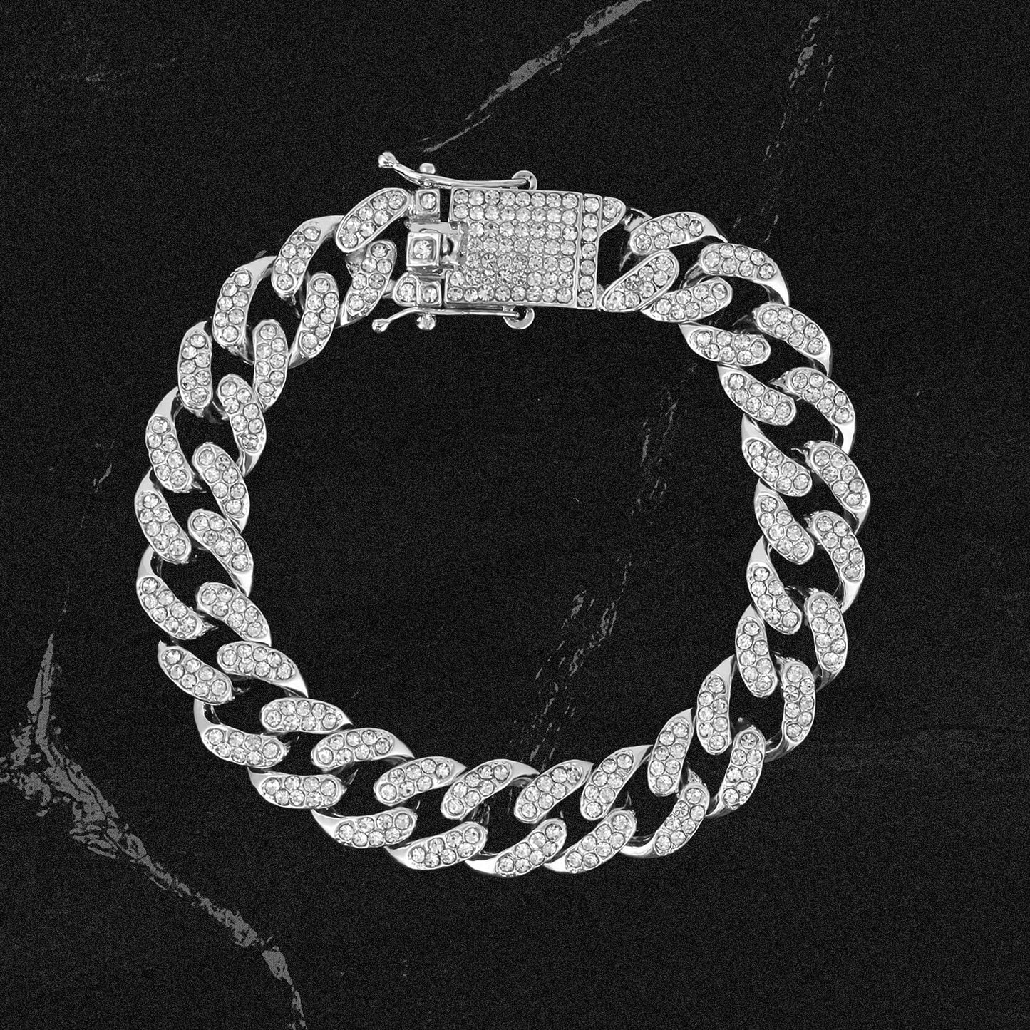 Men'S 45Mm Iced Diamond Pave Watch with Roman Dial - Simulated Diamonds - Bling-Ed Out Metal Band - Quartz Movement - 14K Gold Tone Finish