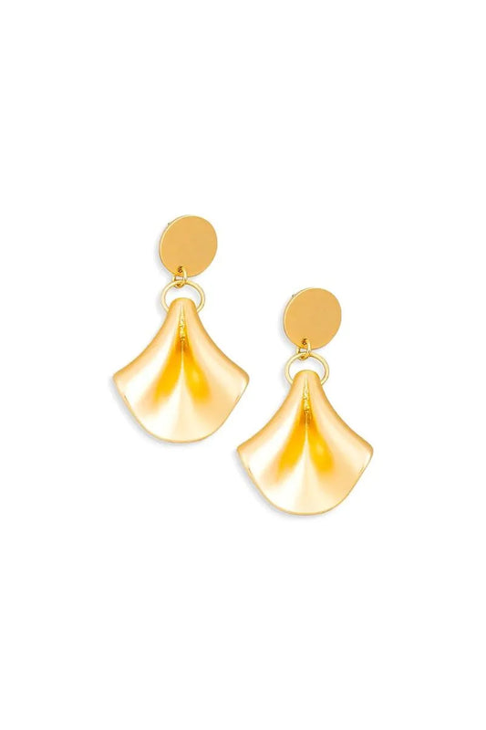 Metal Drop Shape Width Length Earrings